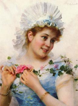 Federico Andreotti : A Young Girl With Roses